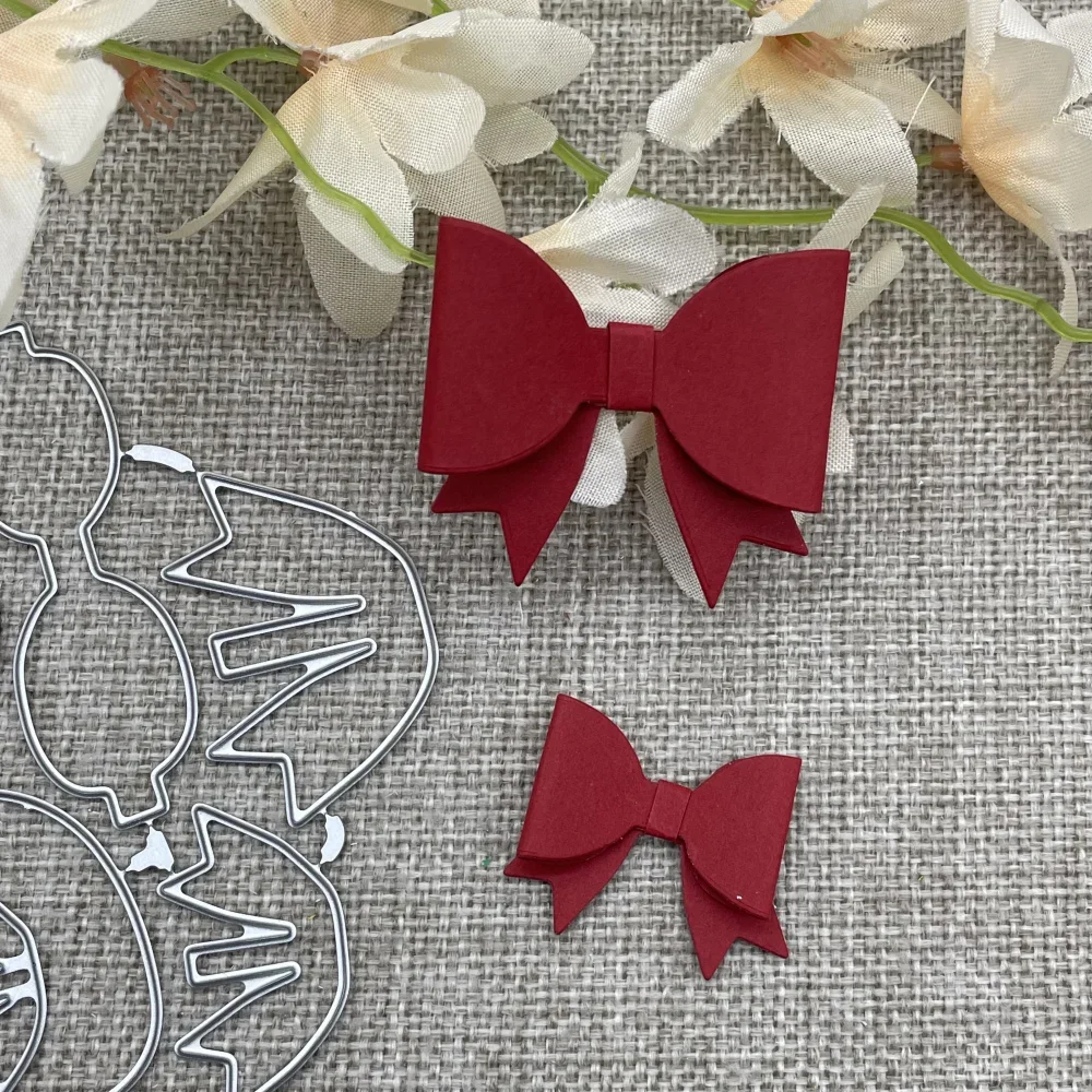 

Металлические вырубные формы для декоративной резки в форме банта, для скрапбукинга, тиснения и рукоделия, шаблон для вырезания