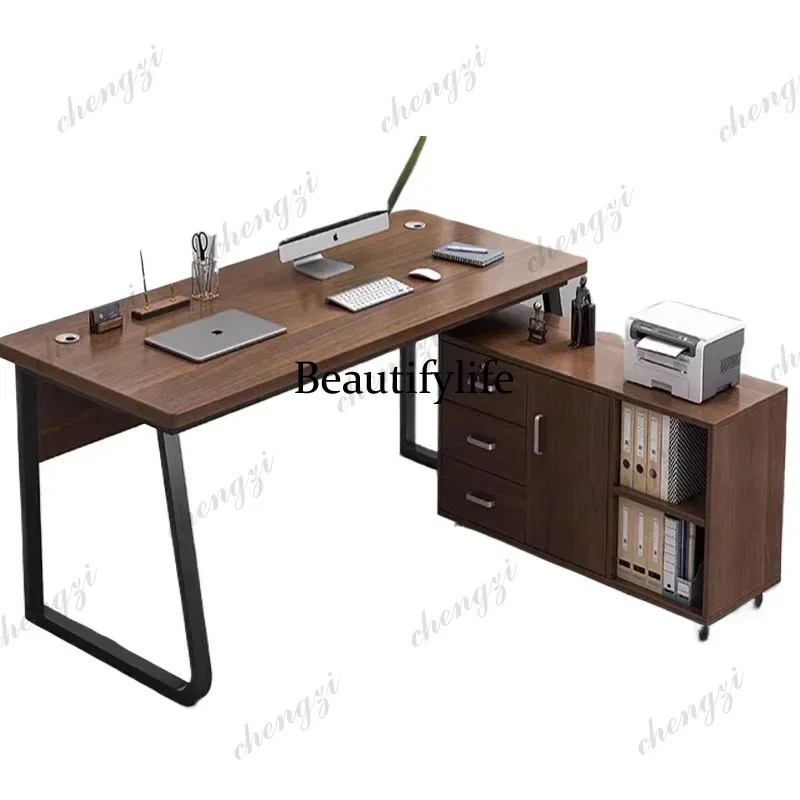 DD182Bedroom Office Desk Table Executive Office Desk Setup Accessories Desktop Reception Executive Mesa Ordenador Trendy Furnitu