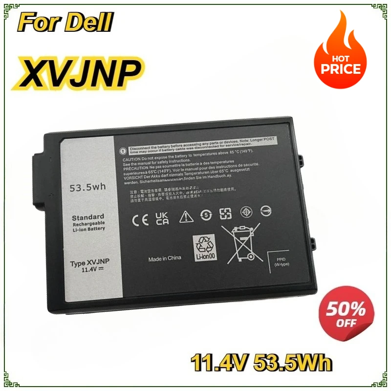 

XVJNP Laptop Battery for DELL Latiude 5430 7330 6JRCP Bateria 11.4V 53.5Wh Replacement Battery