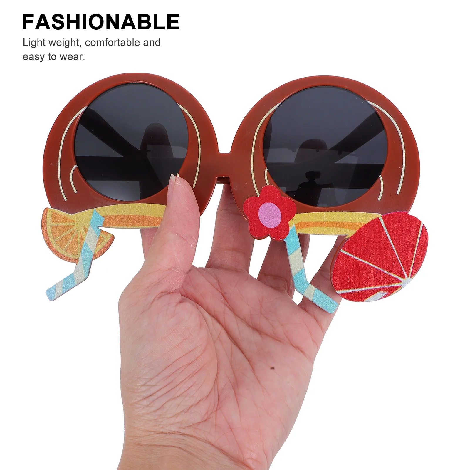 

Hawaiian Funny Glasses Party Beach Accessories Sunglasses Summer Decorations Tropical Photo Props Graduation