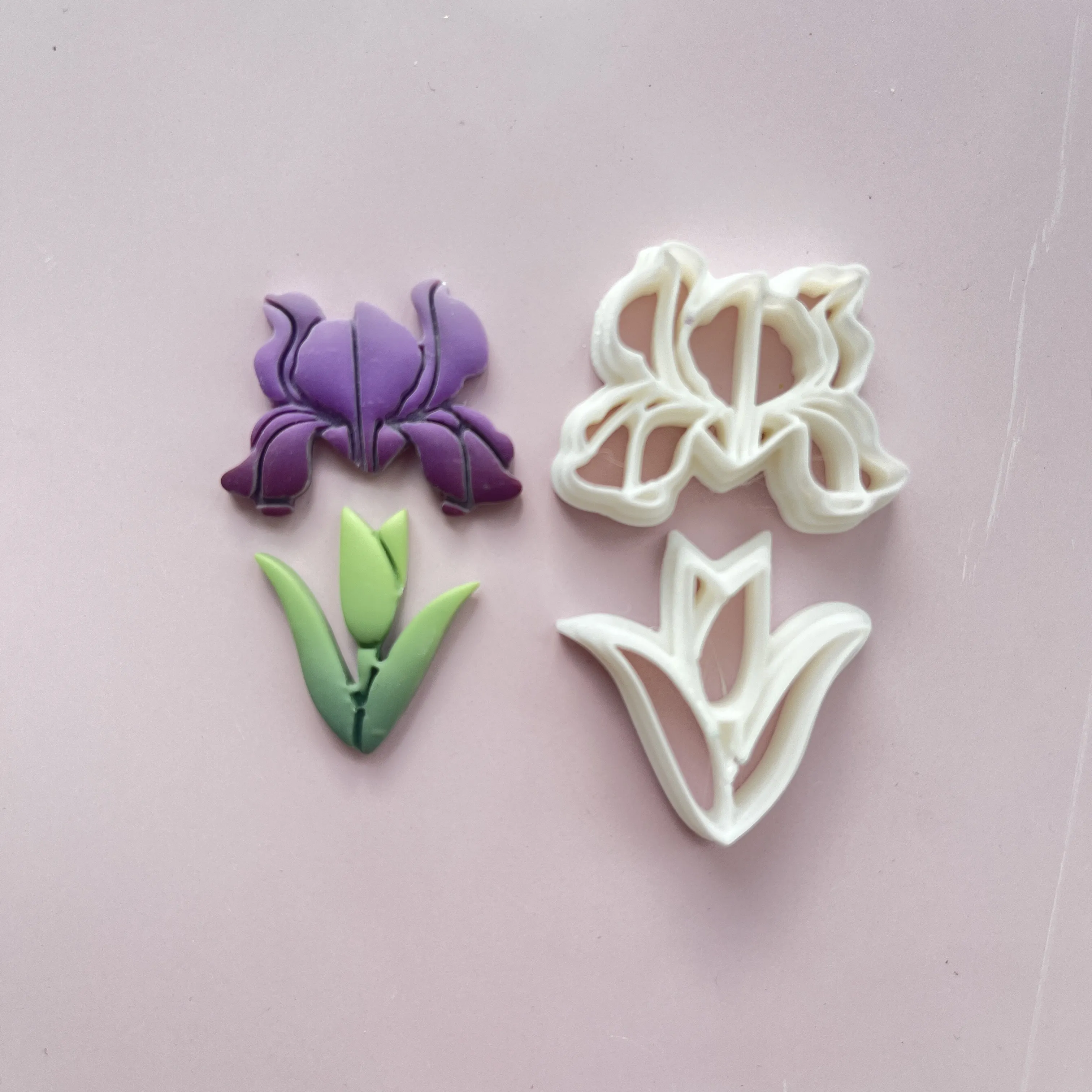 Vintage Exotic Vibe Floral Shapes Eardrop Earrings Polymer Clay Molds Clay Cutting Molds For DIY Handmade Jewelry Necklace Gifts