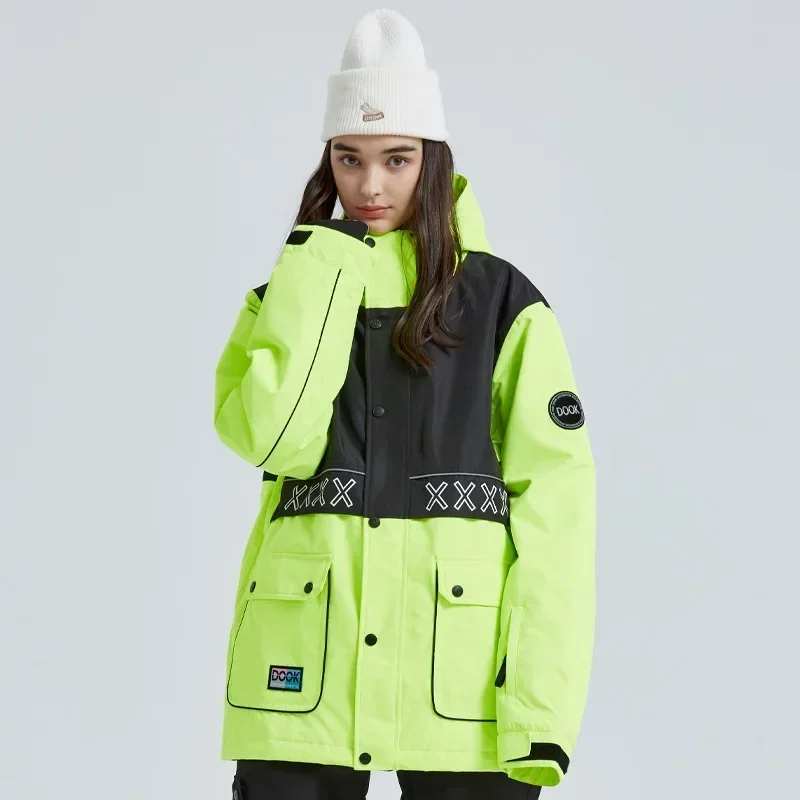 Vestes de ski chaudes à capuche pour hommes et femmes, vêtements de snowboard, imperméable, coupe-vent, manteau de neige en Y, extérieur, hiver, nouveau, 2025