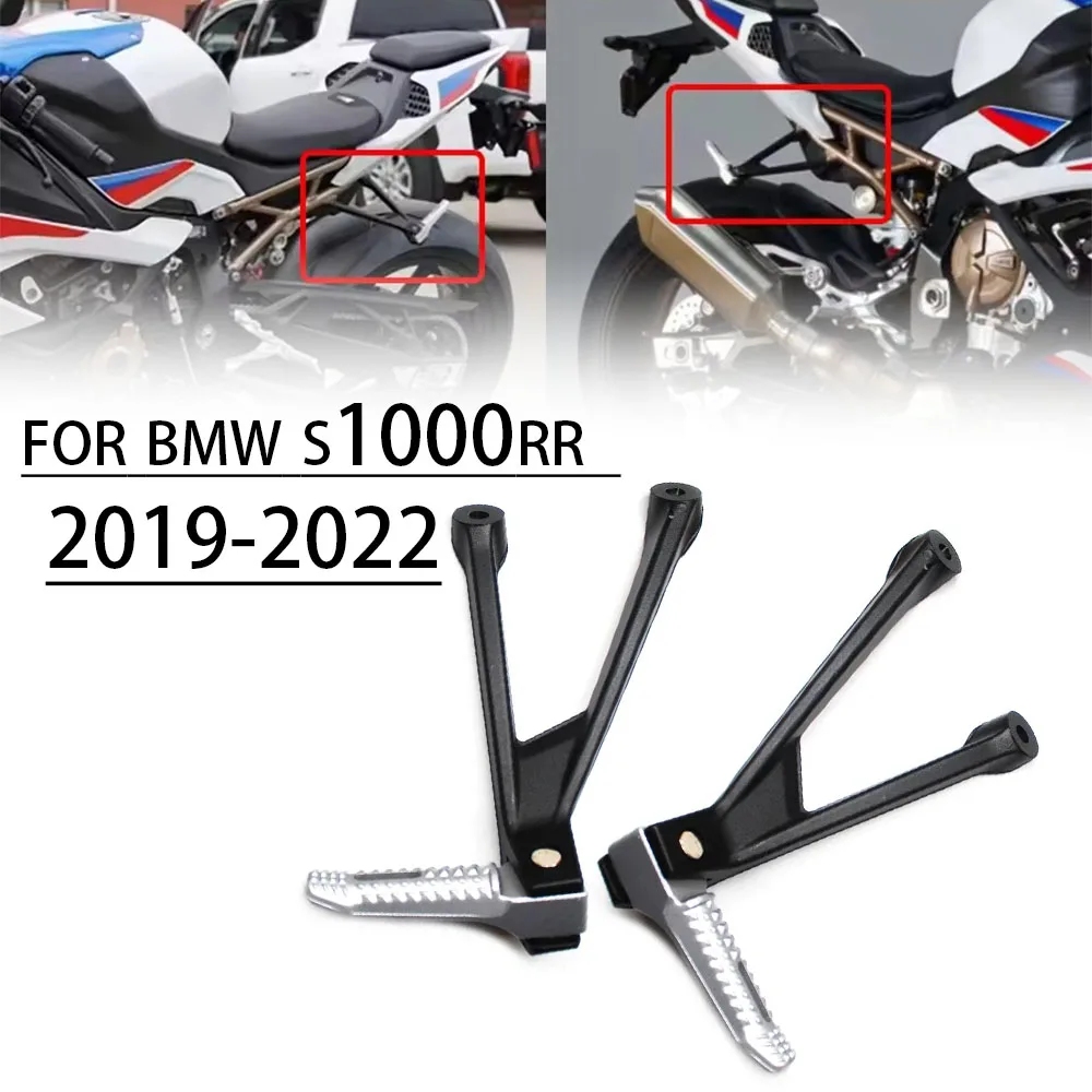 

Для BMW S1000RR S1000R S1000RR R S1000R RR 2009-2024 мотоциклетная подставка для ног заднего пассажира, подставка для ног, комплект кронштейнов для педали