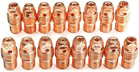 53 Uds. Cuerpos de pinzas TIG copa de alúmina tamaño surtido ajuste SR WP 9 20 25 soplete de soldadura TIG