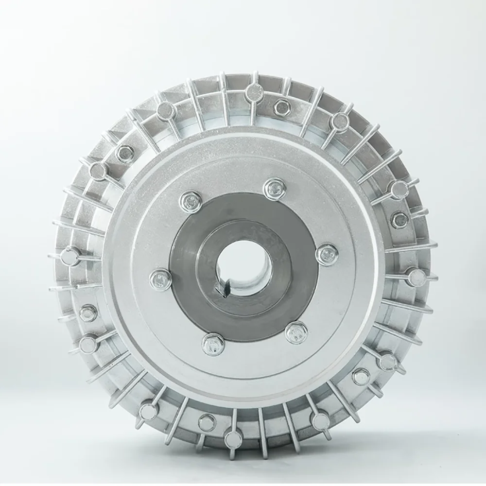 6-200Nm POB Hollow Shaft Shell Rotating Magnetic Powder Brake, Hollow Circular Saw Machine Brake, Naturally Cooled