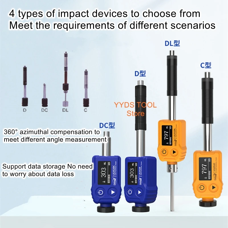 

Portable Richter hardness tester steel heat treatment Rockwell Vickers high-precision metal hardness testing instruments