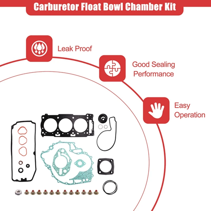 Engine Motor Gasket Kit For Sea-Doo 4-TEC RXT RXP GTX GTI 130 155 215 255 260