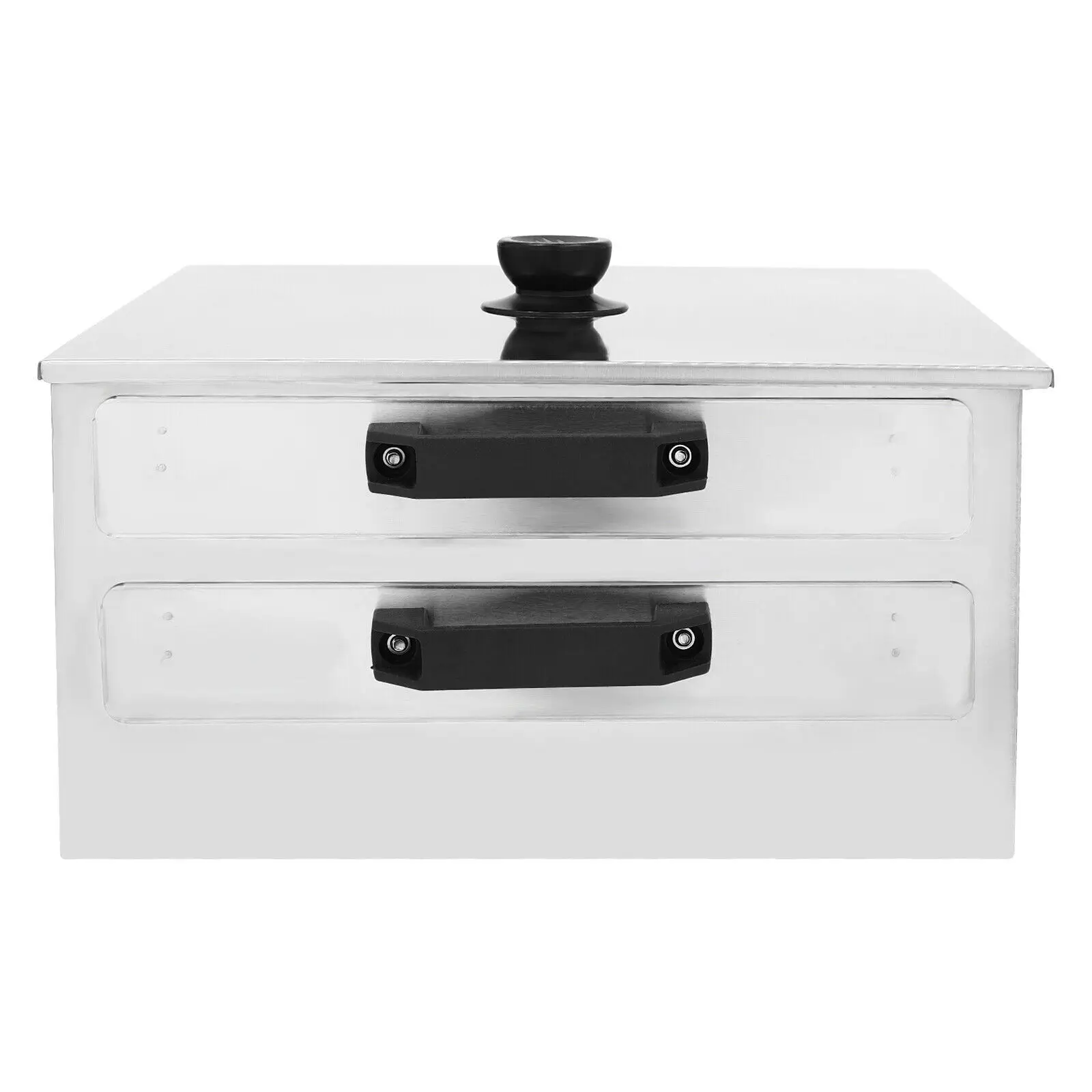 ماكينة لف المعكرونة الأرز الكانتونية مكونة من طبقتين للإفطار المنزلي 304 باخرة من الفولاذ المقاوم للصدأ مع مكشطة درج إضافية