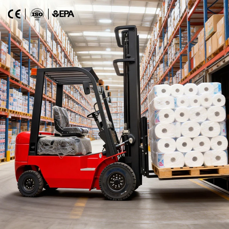 1.5ton Slim Body Narrow Aisle Electric Forklift Work Between Close Storage Racks Factory Cargo Piling Truck