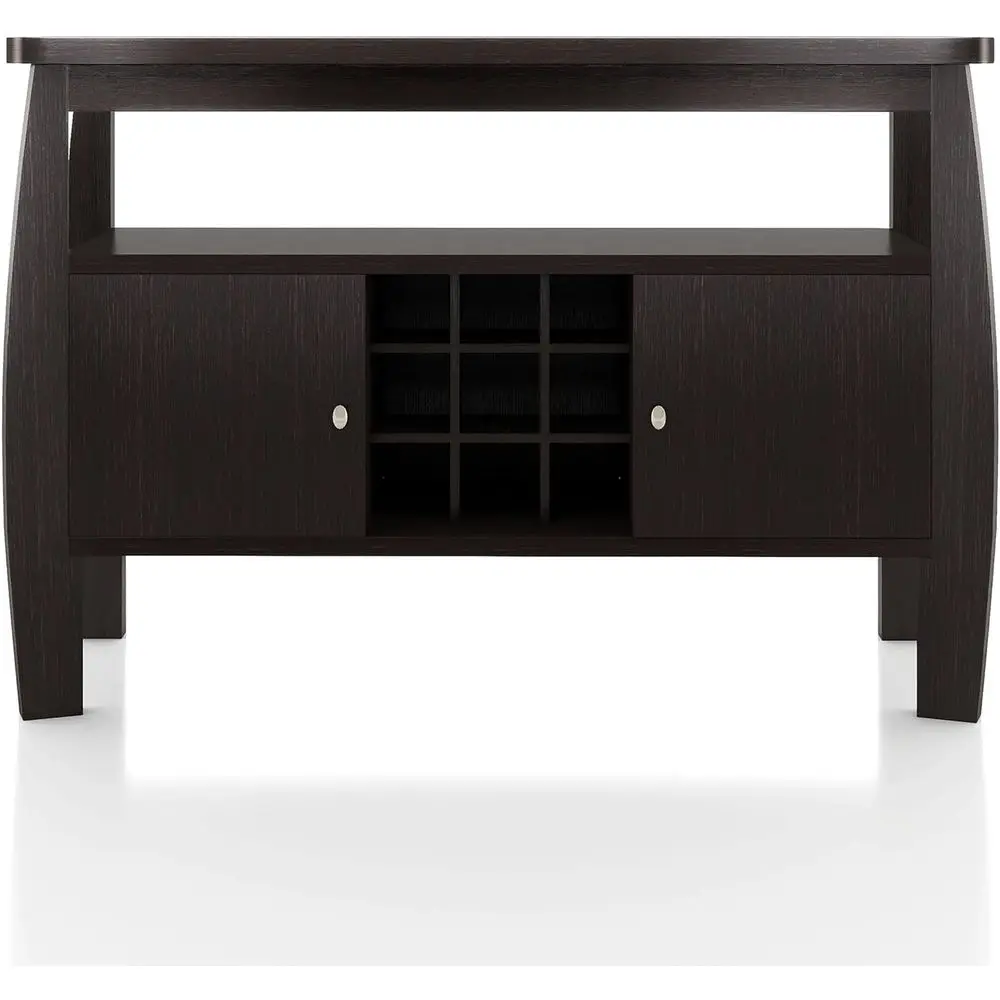 

Wooden Dining Table with Built-in Wine Rack