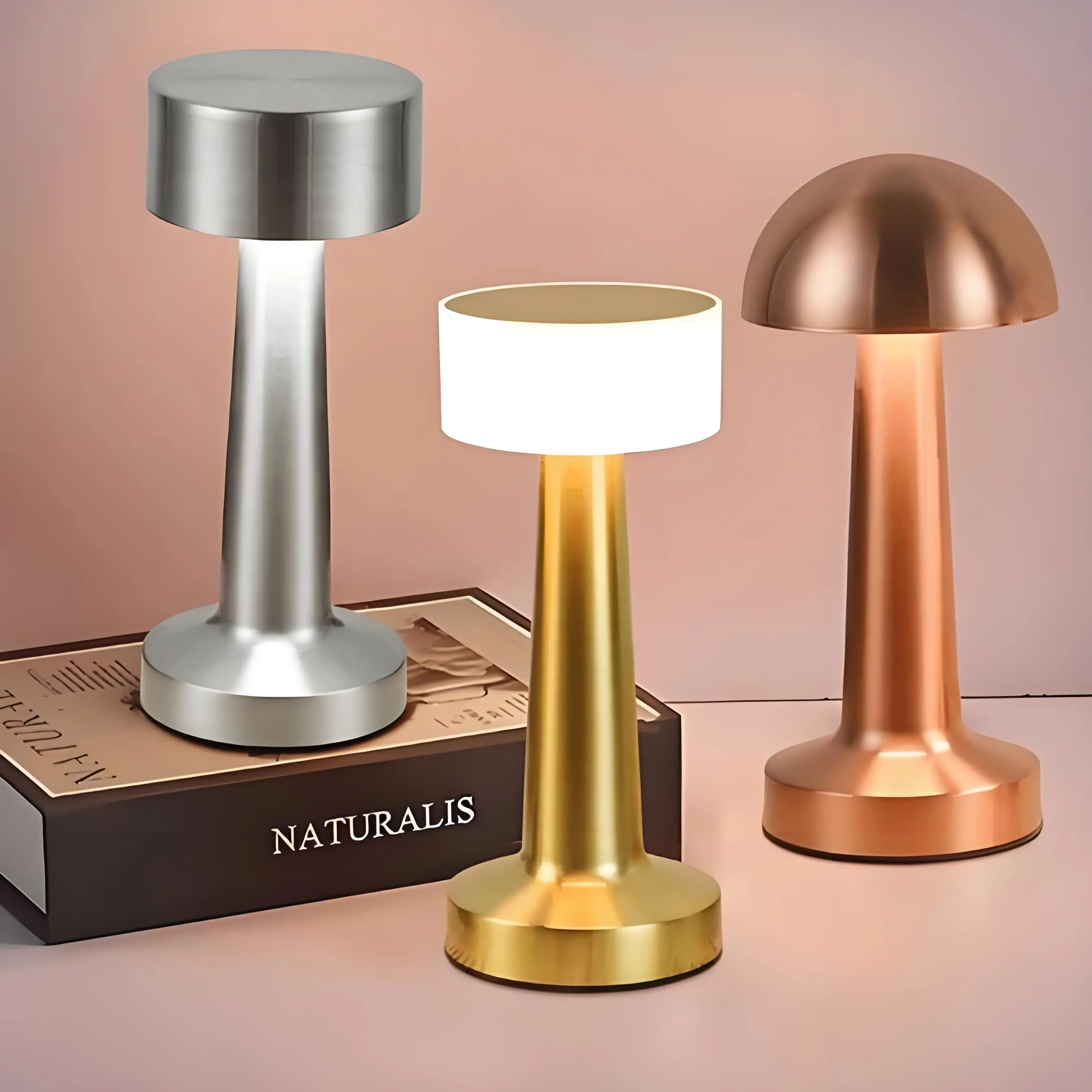 

Retro Bar Table Lamp LED Rechargeable Desk Light Room Decor Lampe Camping Luces Bedroom Coffee Decoration Chambre Night Lights