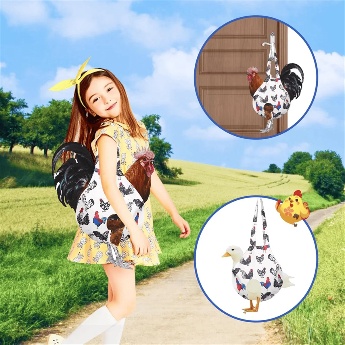 Versatile Chicken Supplies Chicken Live Chicken Harness with Multi-Functional Poultry Care and Chicken Carrying Bag