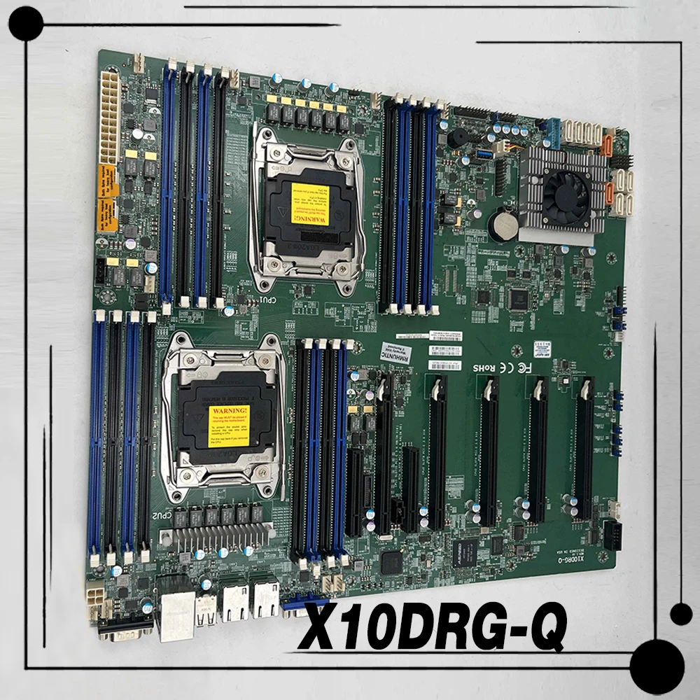 X10DRG-Q For Supermicro Two-way Server Motherboard LGA 2011 Support C612 Xeon E5-2600 v3/v4 Family DDR4 PCI-E 3.0 Fully Tested