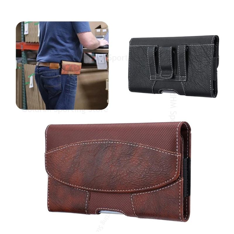 

Nylon Case Leather Phone Pouch For ZTE nubia Air A56 Belt Waist Bag Cover Nubia Neo 3 GT 5G nubia Focus 2 Ultra S 5G Music 2 Ivy