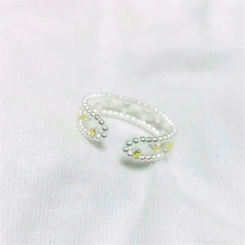 Women's Double-layer 925 Sterling Silver Five-pointed Star Ring