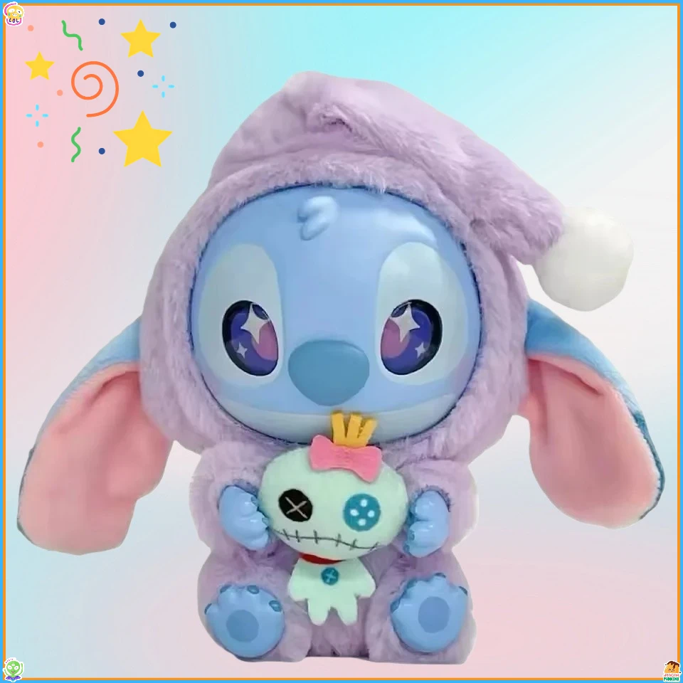 ديزني ستيتش سلسلة المفاتيح القطيفة صندوق أعمى الشكل - عنصر لهدايا عيد الميلاد لجامعي الدمى