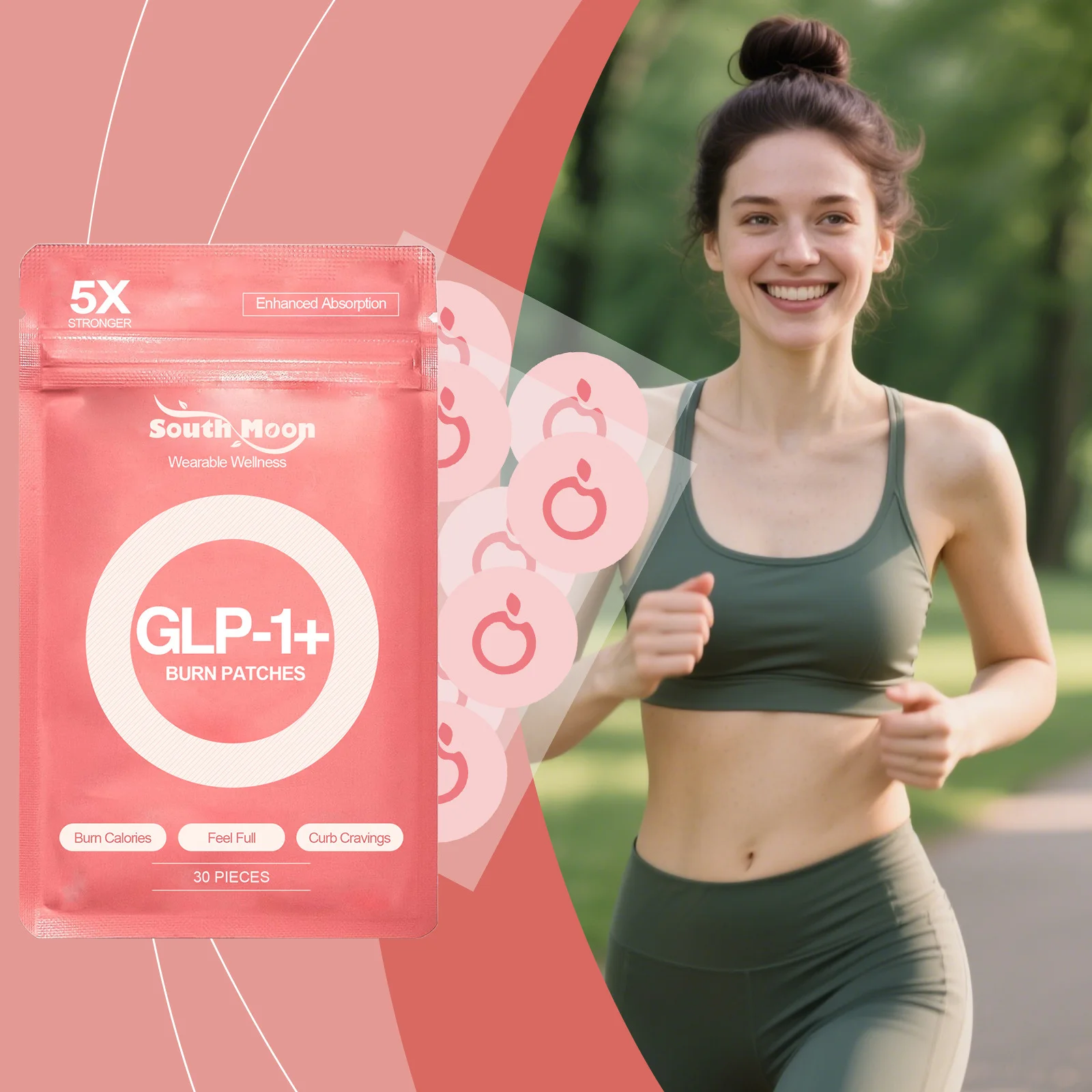 

Пластырь для здоровья тела GLP-1, контроль сжигания жира на животе, аппетит, управление весом, улучшение качества сна, добавка NAD+