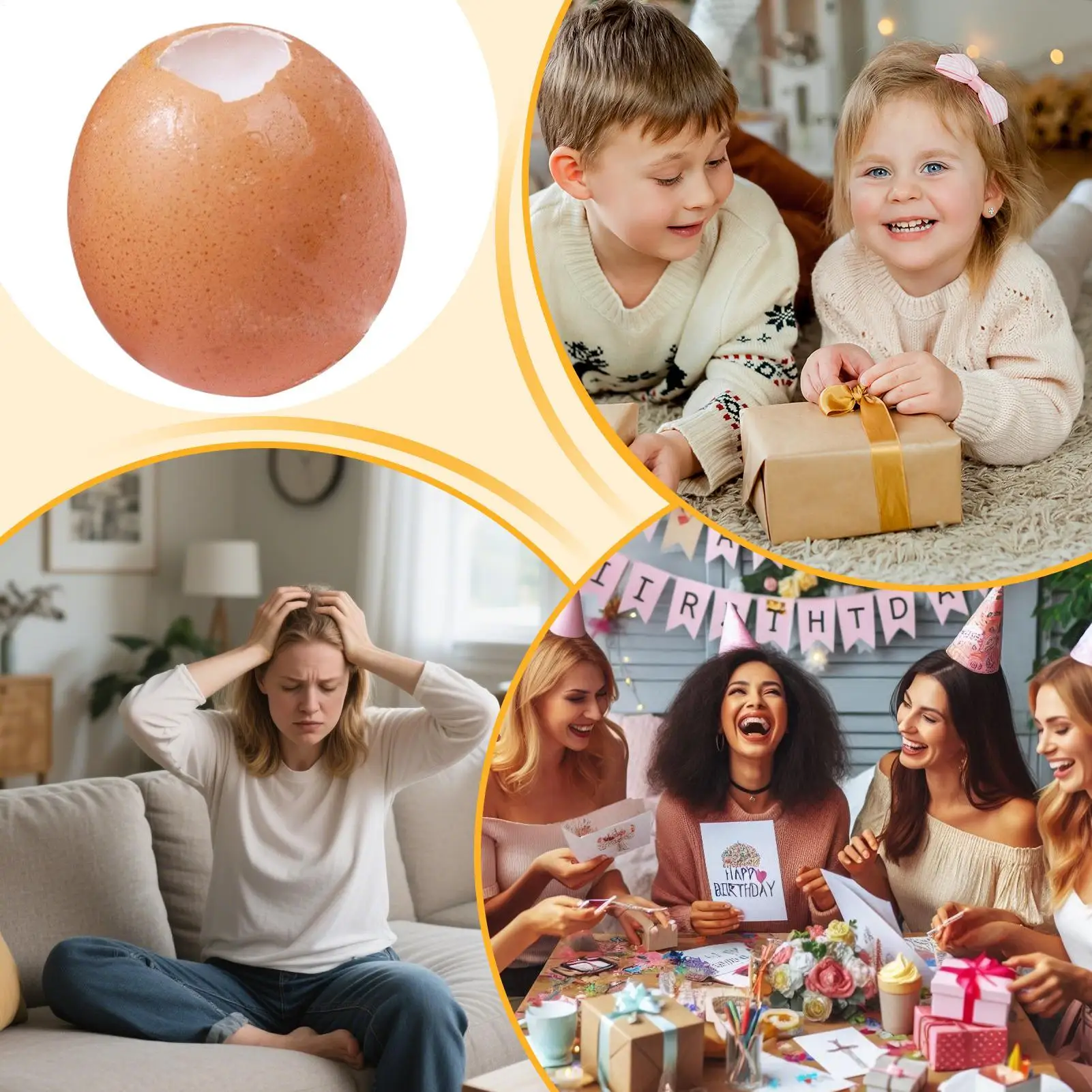 Spremere giocattoli in silicone relax uovo agitarsi giocattoli per bambini per adulti ragazzi ragazze scrivania scolastica casa viaggio studio lavoro rilassamento