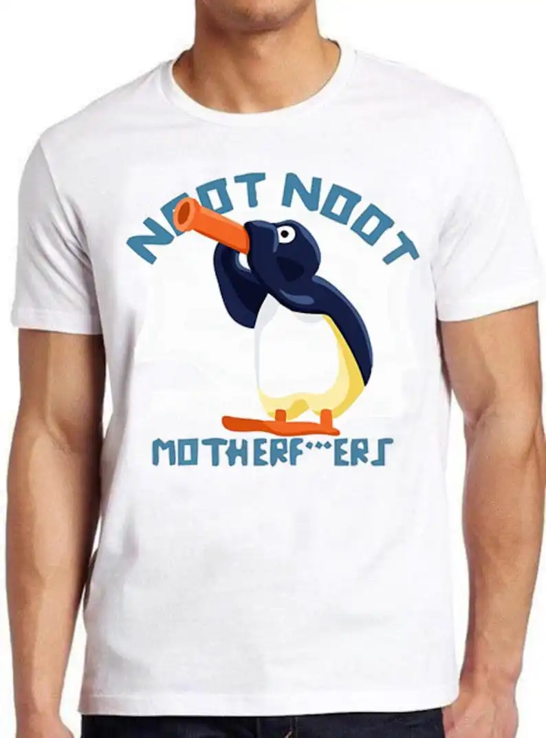 

Noot Meme Pingu Материнские игрушки лучший продавец смешной мем игры геймера Унисекс Мужская Женская мода Топ Ретро подарок футболка 1446