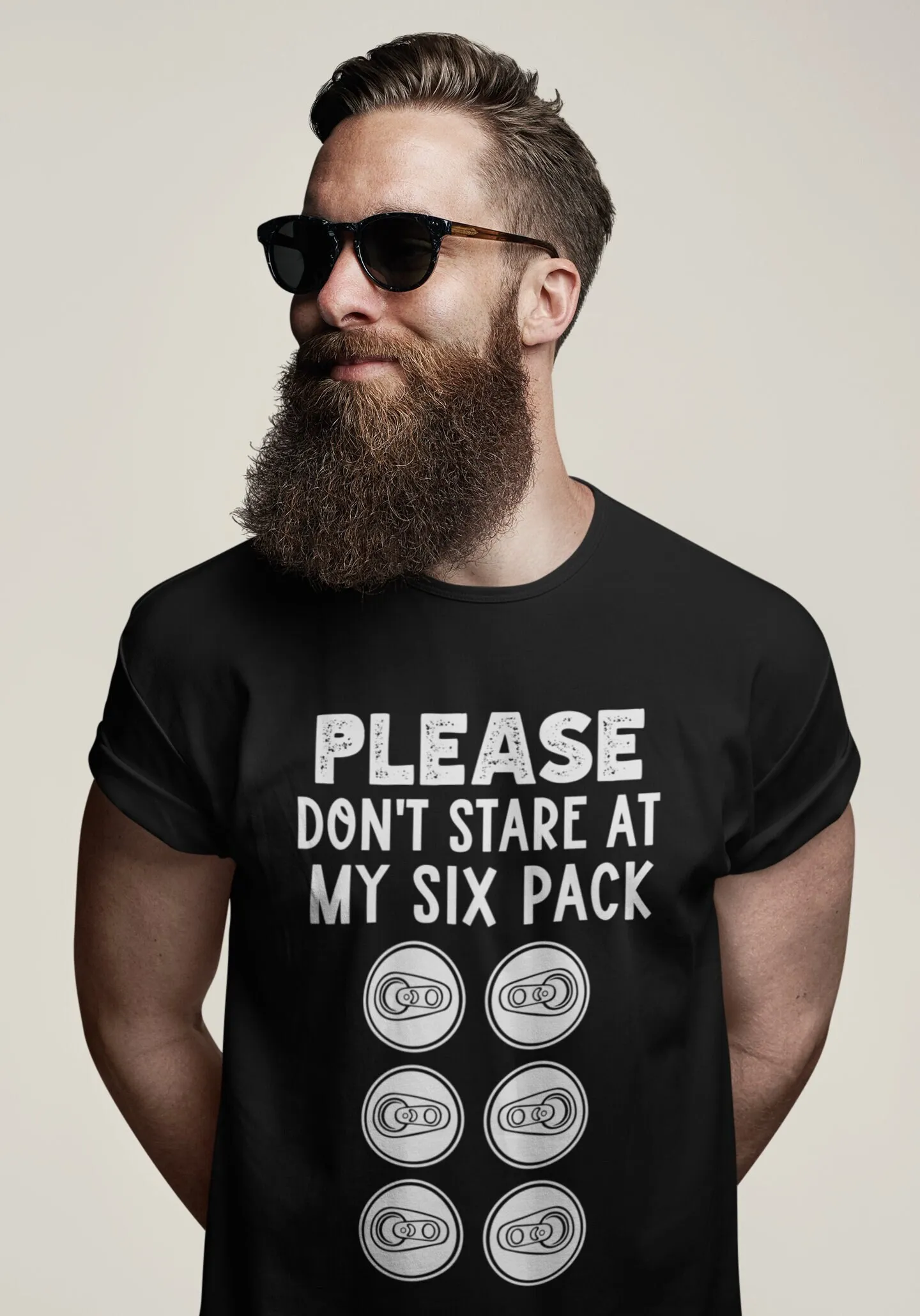 Six Pack Beer Shirt Please Don't Stare at My Six Pack