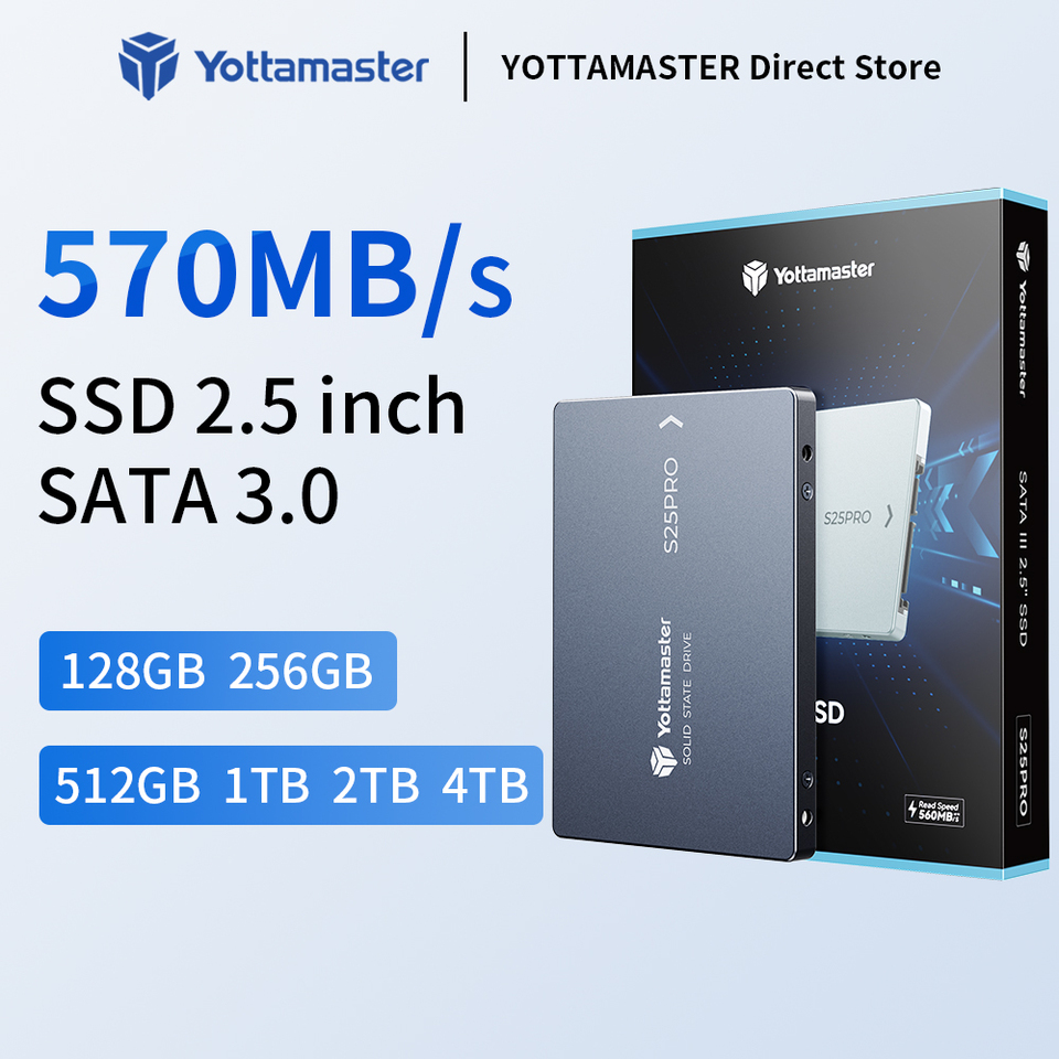 Yottamaster SSD HDD 2.5 Hard Disk SSD 128GB 256GB 512GB 1TB HD SATA 2TB Disk Solid State Drive Internal Hard Drive for Laptop PC