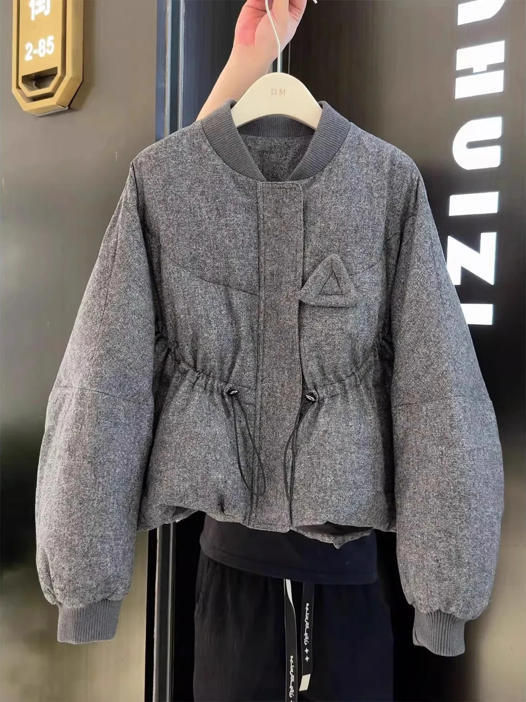 슬림핏 여성용 패션 코튼 자켓 겨울용 외투 한국 스타일 루즈핏 코트 슬림하고 우아한