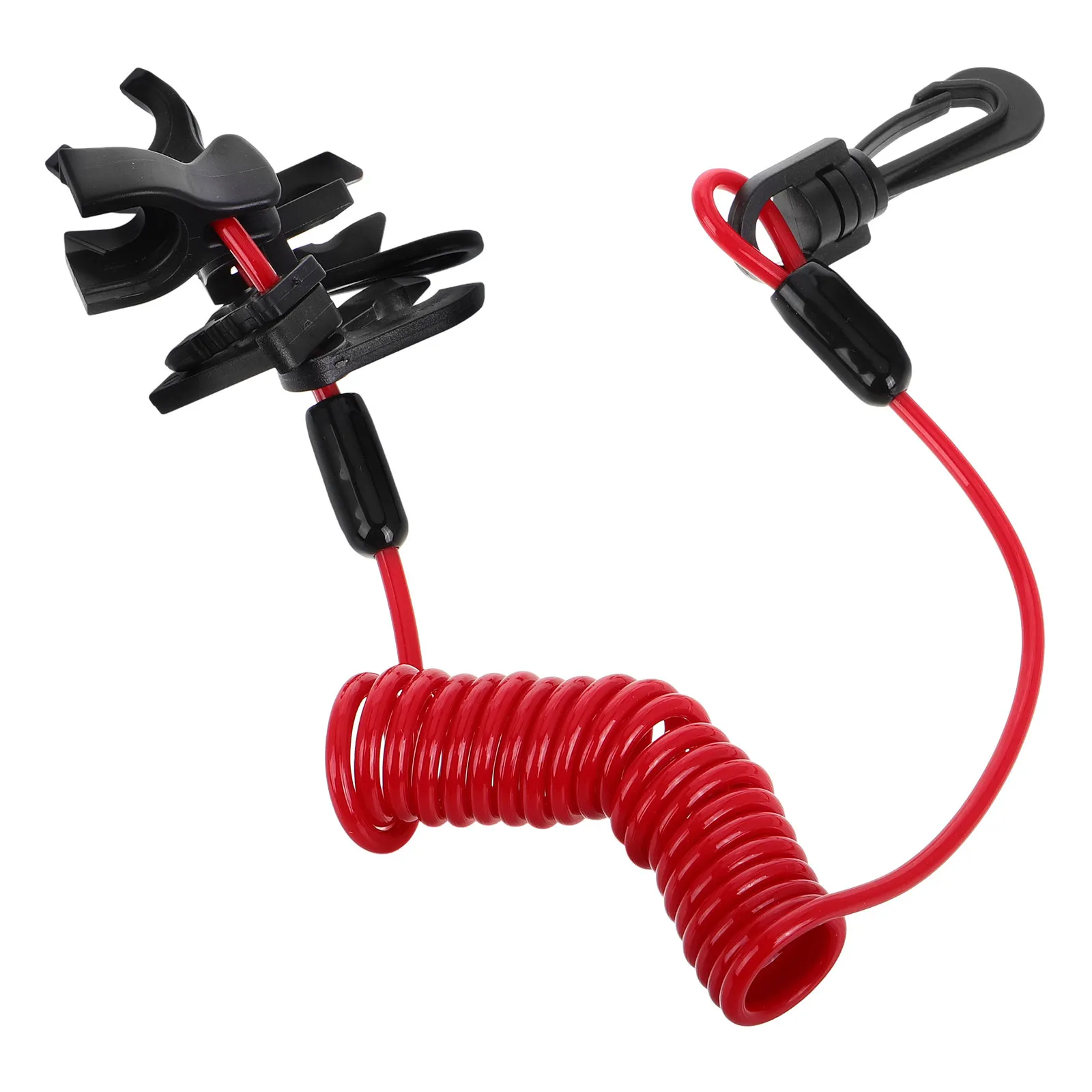 

Outboard Motor Kill Switch with Safety Lanyard Universal Emergency Stop Switch Robust Cord for Boats Sailing Fishing Marine