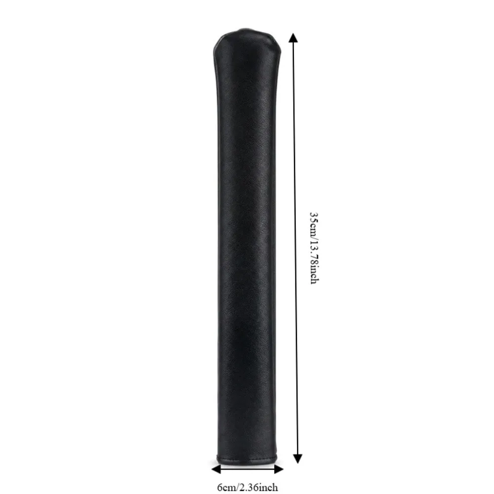 PU Golf Stick Cover Long Shape Slim Fit Golf Training Sleeve Lightweight Logo Custom Alignment Rod Sleeve Club Storage