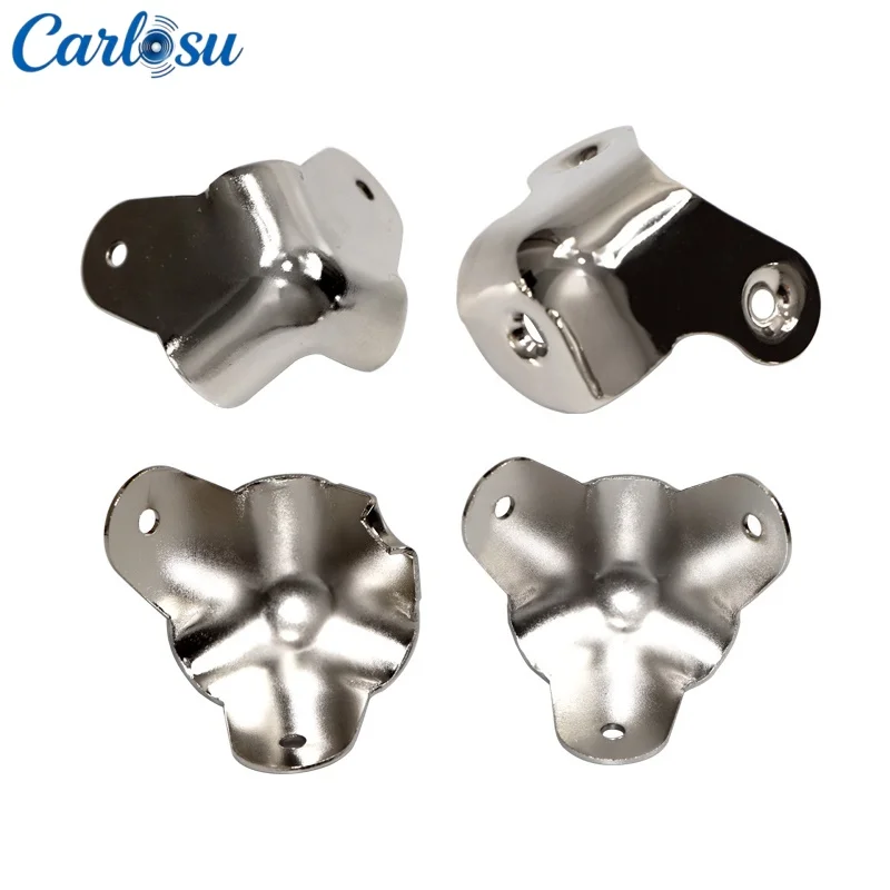 Metal Edge-Banding Corner Protector Kit with Screws, suitable for guitar amplifiers and furniture cabinets