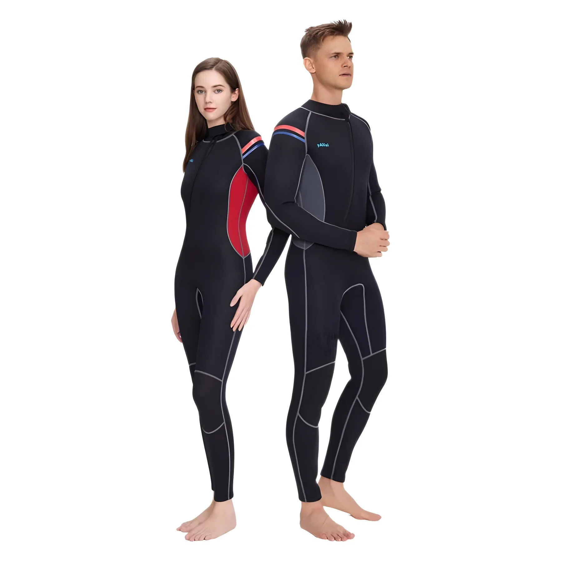 Wetsuit 3mm Neoprene Diving Suits One Piece Thermal Stretch Swimwear Zipper for Snorkeling Surfing Diving Swimming Men Women