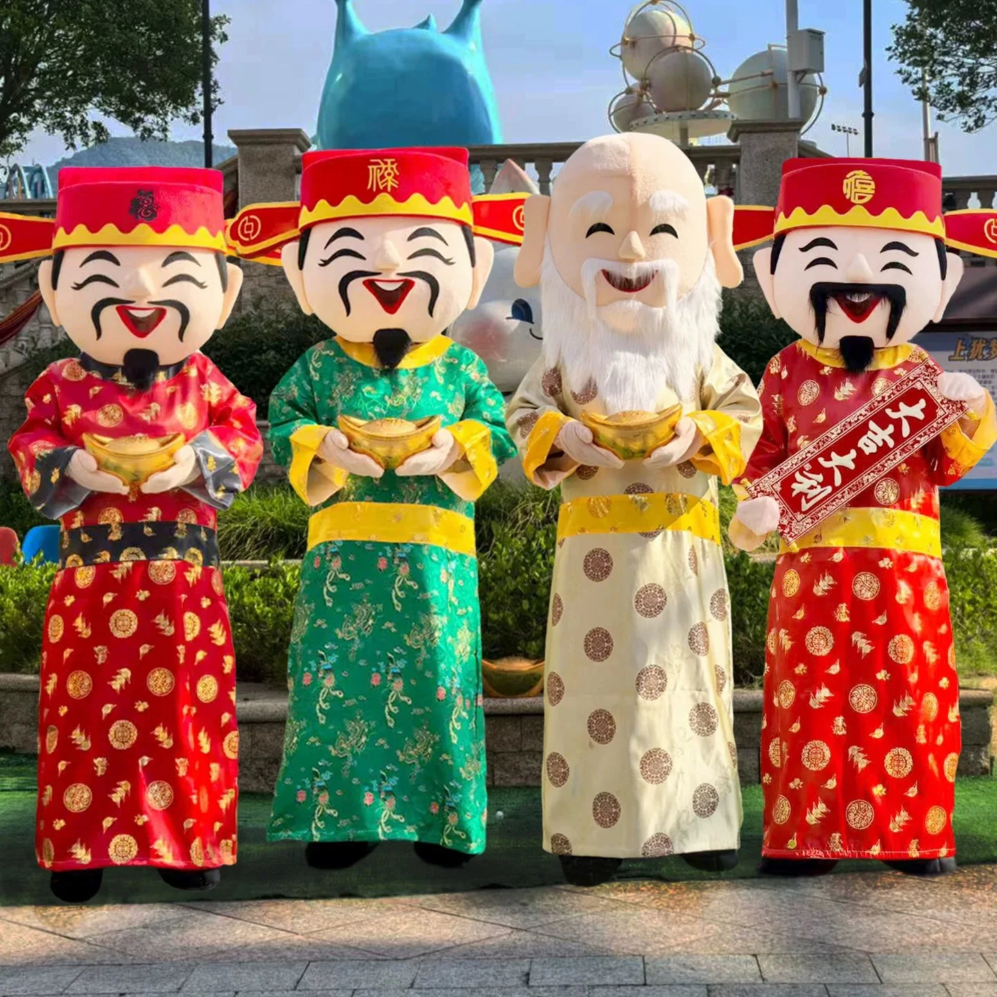 Professional Custom God of Wealth Mascot Clothing, Adult Popular God of Wealth Mascot Clothing
