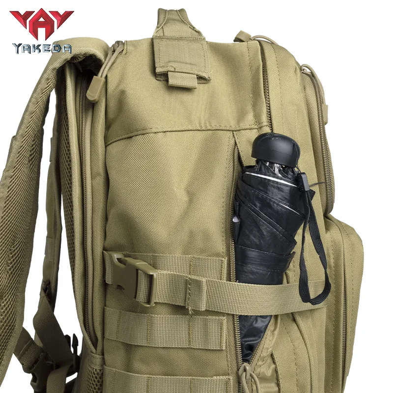 YAKEDAD Tactical Backpack Mountaineering Backpack Camouflage Outdoor Large Capacity Backpack Men\'s Travel Bag Waterproof