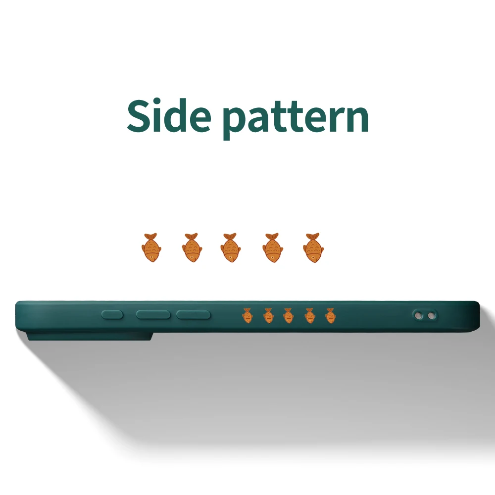 آيفون 17 برو ماكس 17 الهواء 16 15 14 13 12 11 برو ماكس XS ماكس 7 8 زائد 16e 16 زائد غطاء من البولي يوريثان كوكه لطيف القط الأسماك متعة جراب هاتف