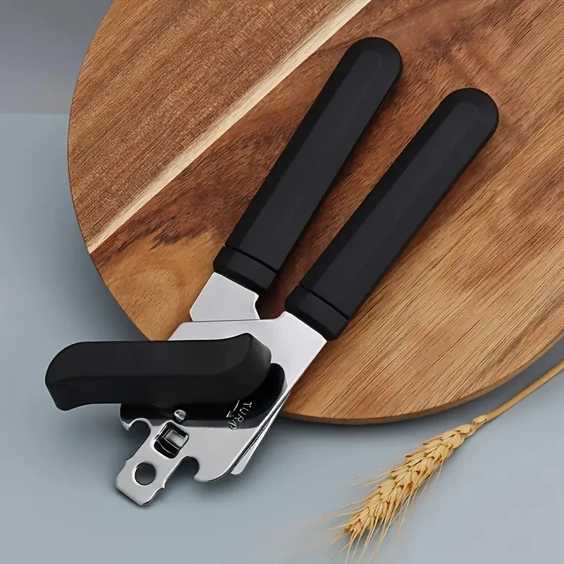 Professional Multifunctional Stainless Steel Can Opener Manual Tin Cutter with Beer Grip Side Cut Kitchen Bottle Opener Gadgets