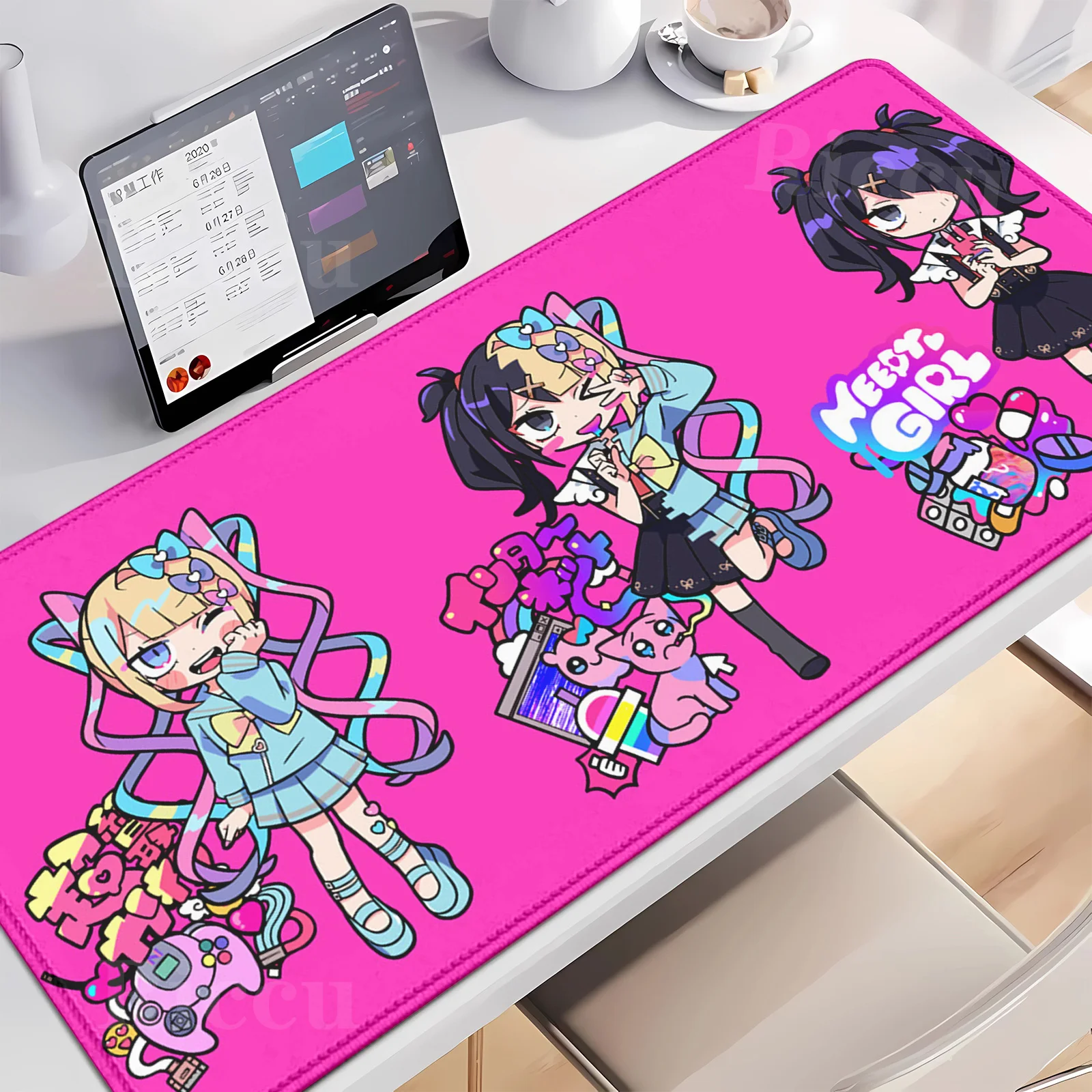 

HD Needy Girl Overdose MousePad Gamer Desk Mat XXL Large Mousepad Compute Deskpad Art Gaming Mouse Mats Pc Company Pads E-Sports