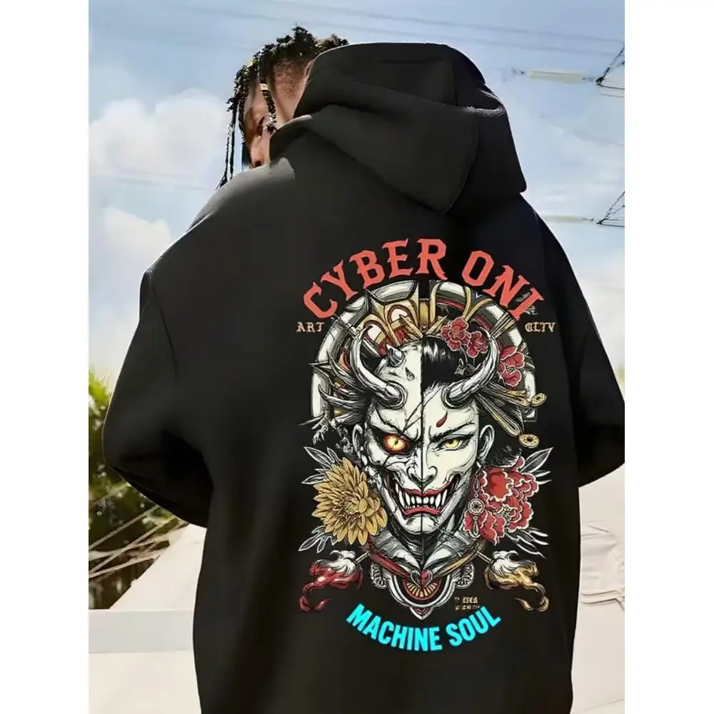

Мужская толстовка с капюшоном CLOOCL с принтом в стиле киберпанк-готика, модная осенне-зимняя одежда