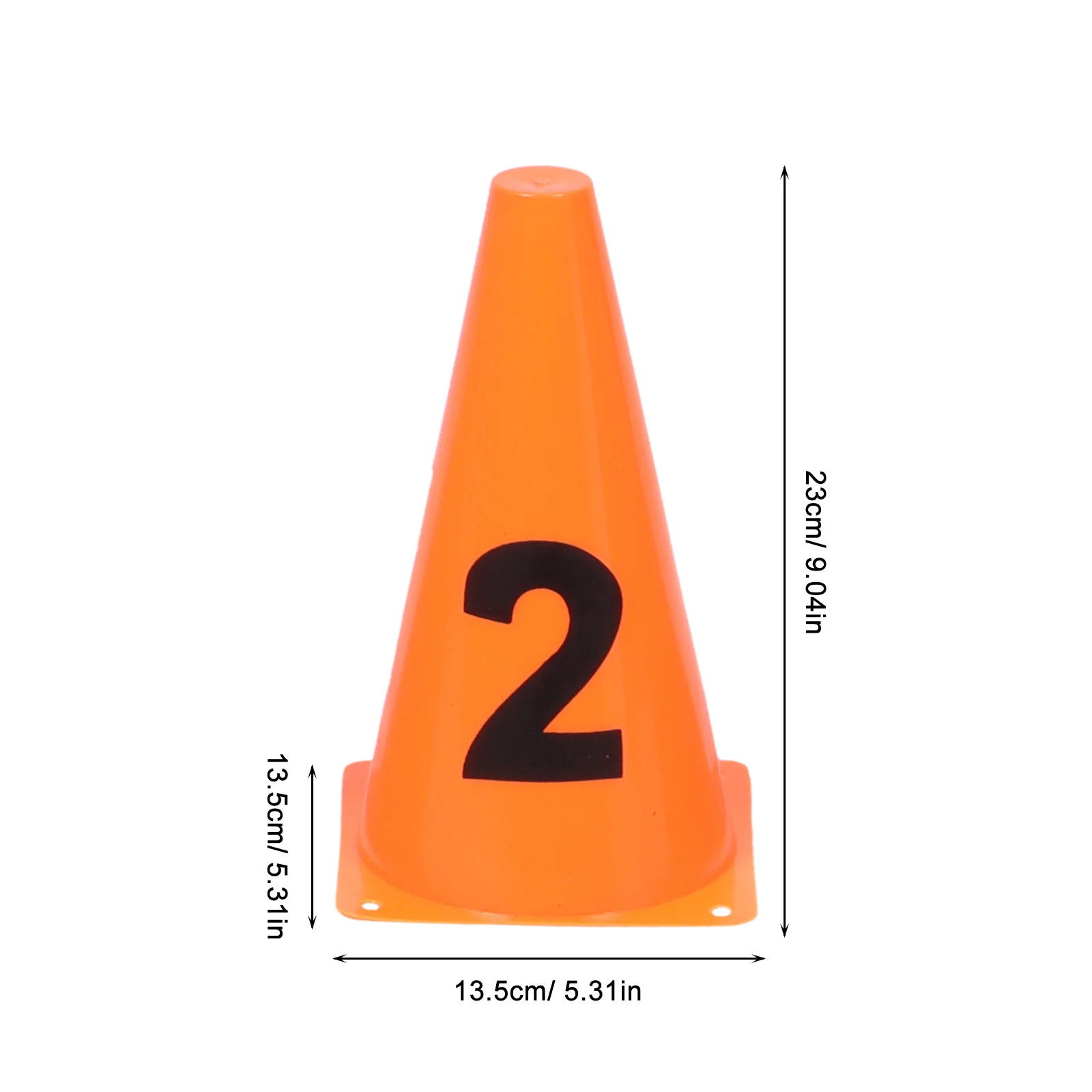 مجموعة واحدة من المخاريط المرقمة للرياضة، علامات تدريب كرة القدم الملونة الزاهية، تدريبات خفة الحركة، مخاريط ممارسة كرة القدم #3