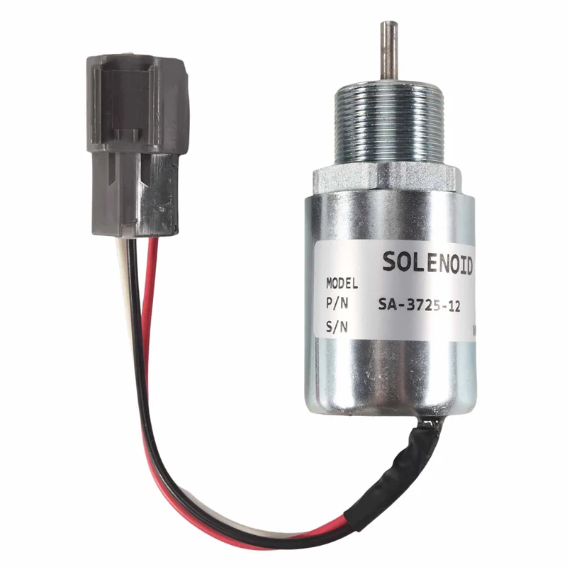 Solenoide de apagado de combustible SA-3725-12 30A87-00040 para motor Mitsubishi L2E L3E S3L S4L Volvo EC15 Toro 223D Mahindra 12VDC-M54K