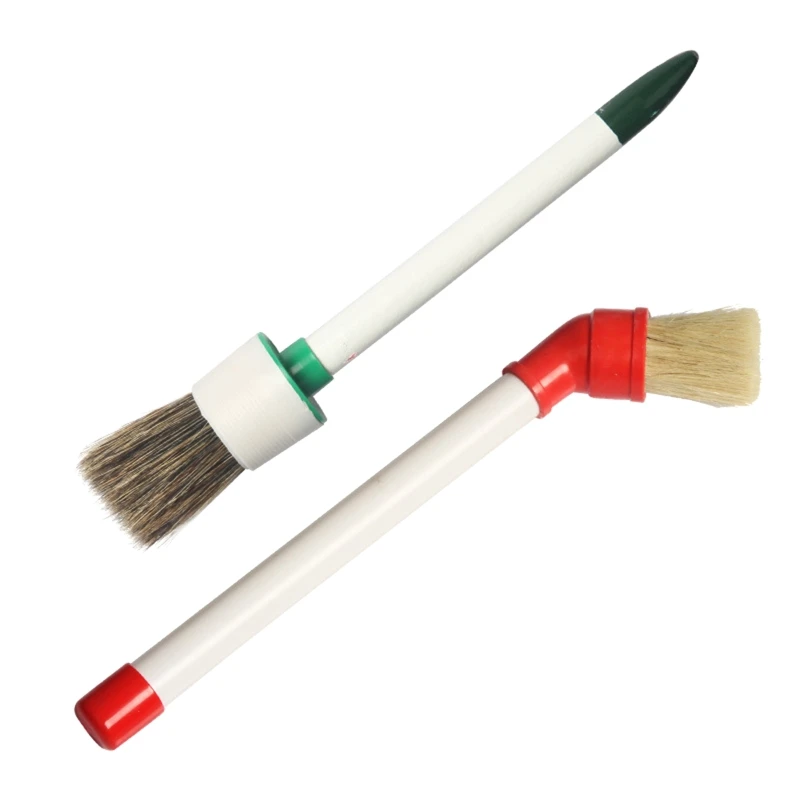 Straight/Curved- Lube- Applicator- Brush with Plastic Handle Bristles Brush Used for Paste-Style Tire Mounting Lubricant