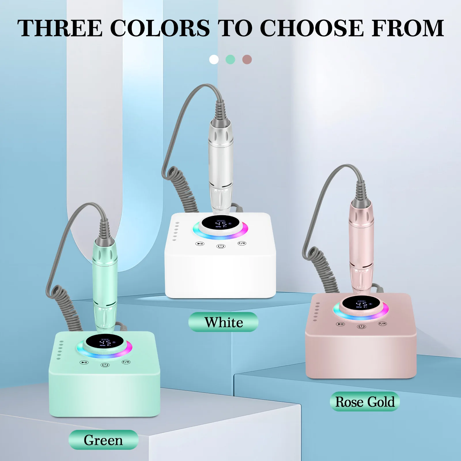 

S02 36w Electric Nail Drill Kit for Acrylic &Gel Nails 45000RPM Set for Shaping Polishing Buffing Electric Nail Grinder