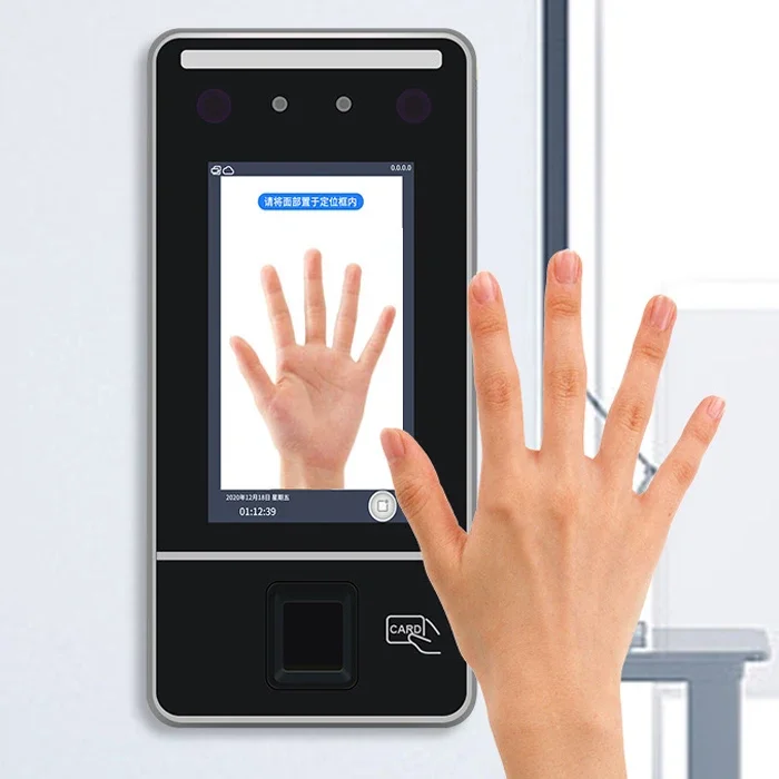 008 001 Biometric Employee Attendance Machine,Multifunctional Face Recognition Machine,Palmar Vein Recognition for Offices