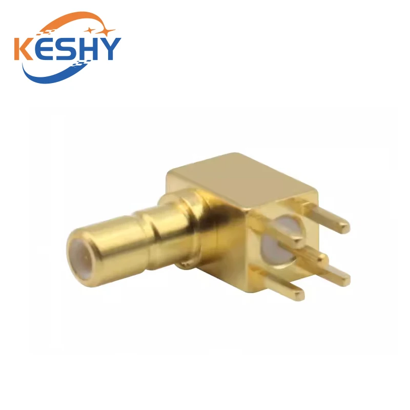 Conector RF de SSMB-JWHD, soporte de antena de SSMB-JWE, conector SMB de codo macho, Panel PCB