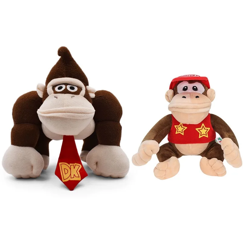 Super Mario Spiel Donkey Kong & Freunde Plüsch-Set - Riesiger Affe mit kleinem Affenbaby, Klassische Videospiel-Charakter Plüschtiere – Detail 5