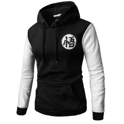 Anime Dragon cosplay costume hooded sweatshirt cardigan son Goku Kame Symbol casual cartoon hooded top streetwear