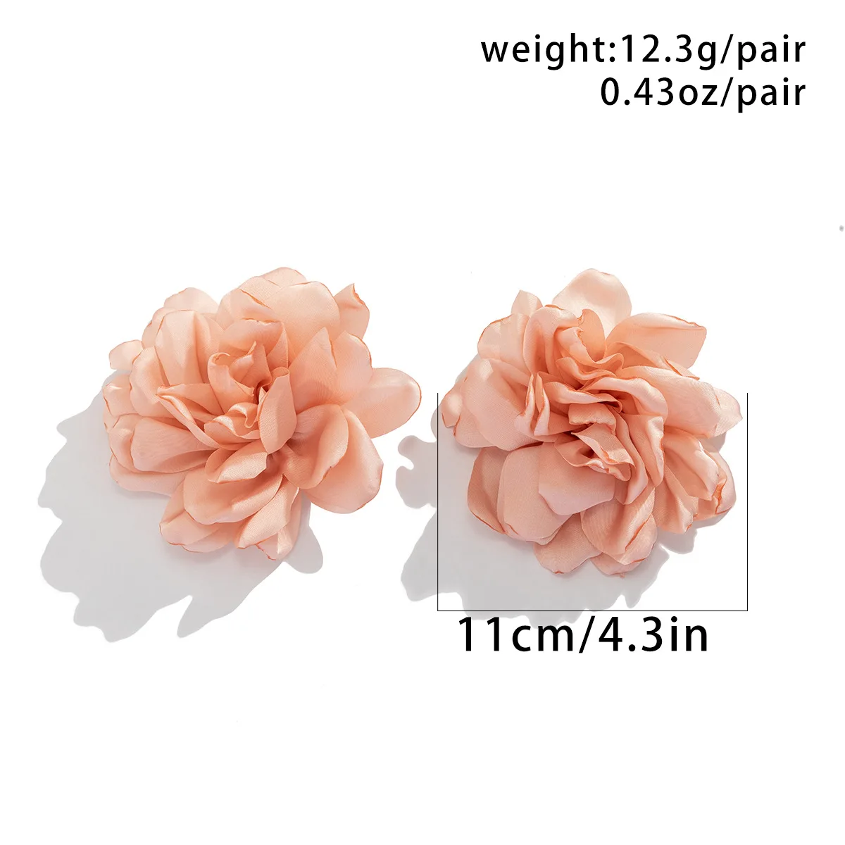 Ailodo Exaggerated Big Flower Earrings For Women Romantic Party Wedding Earrings Simple Fashion Jewelry Girls Gift 2023