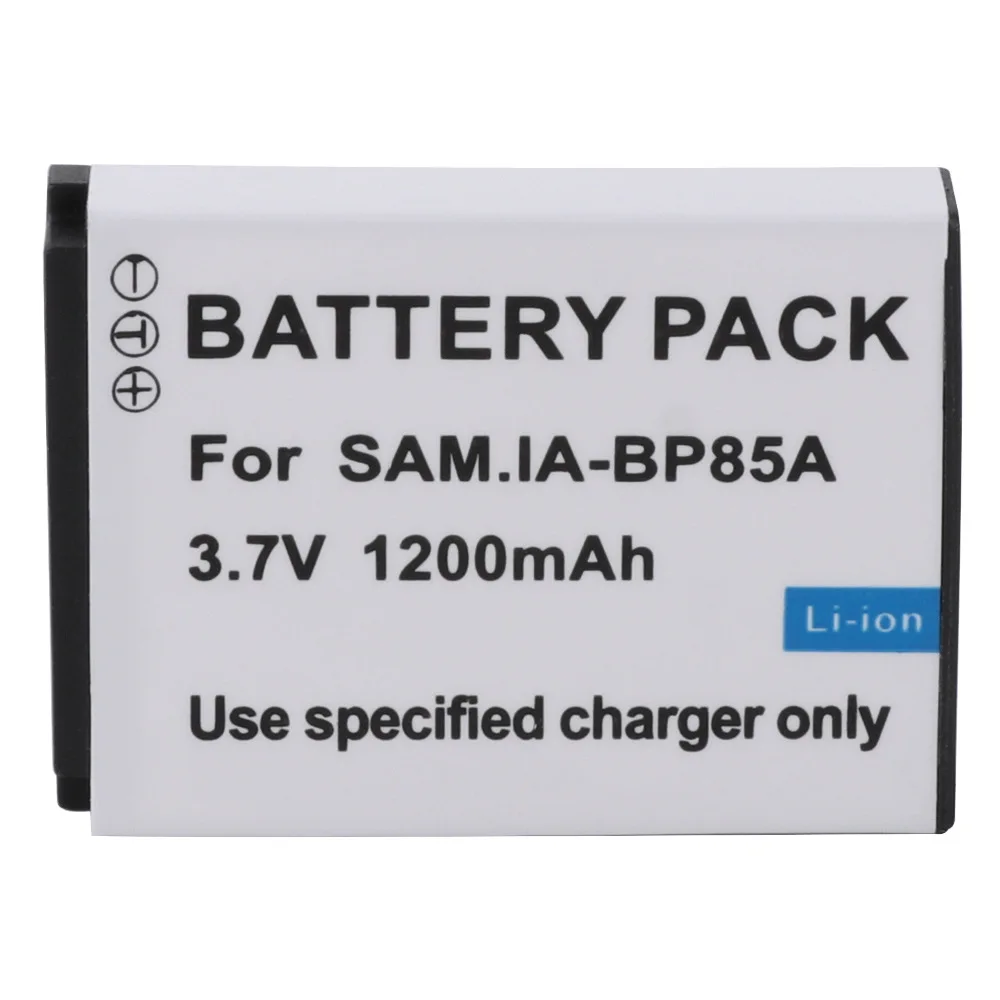 1200mAh Rechargeable BP-85A BP 85A BP85A Camera Battery For Samsung PL210 SH100 WB210 ST200 BP85A Digital Batteries USB Charger