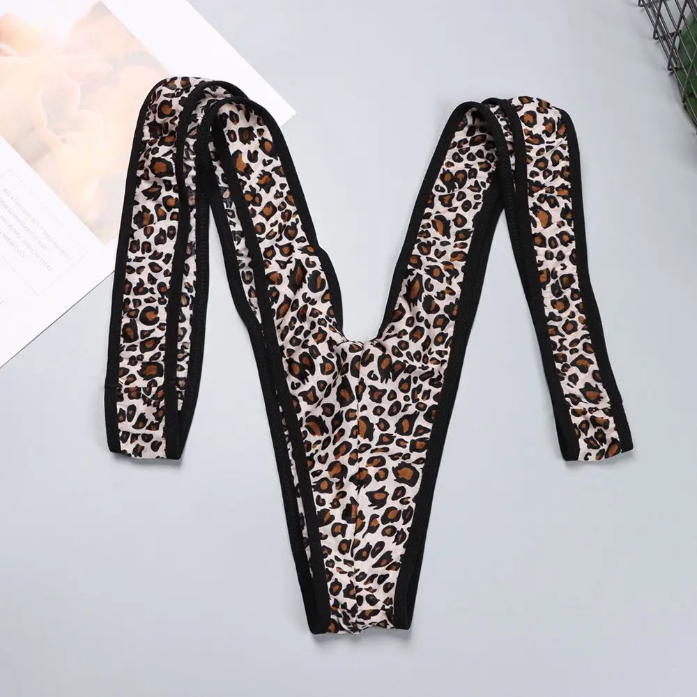 Traje de baño Sexy para hombre, ropa interior de cintura baja, Tanga Borat, traje de baño Sexy