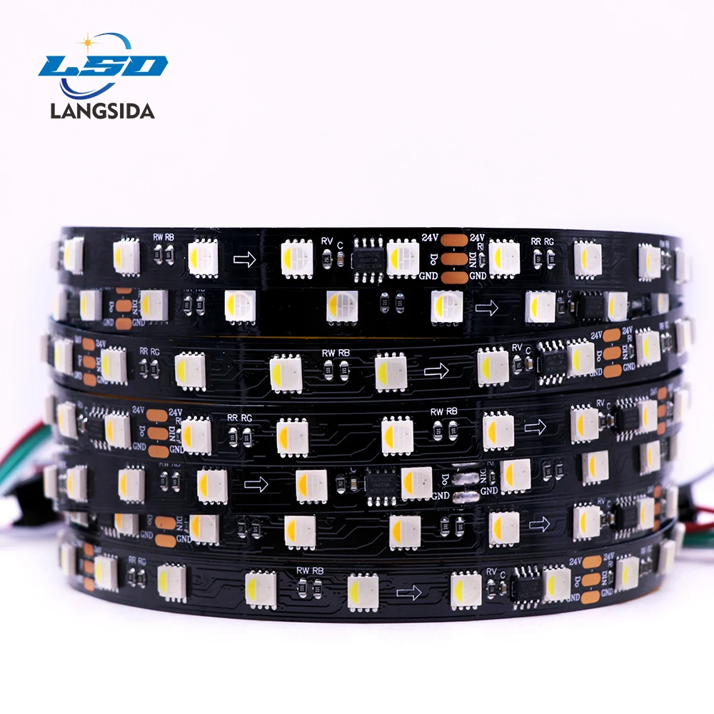 

Tira De Luces Led WS2814 DC12V 24V 4 en 1 Similar SK6812 RGBW Píxeles Direccionables WS2811 RGBWW RGBCW 5050 Luces De 3 Pines IP