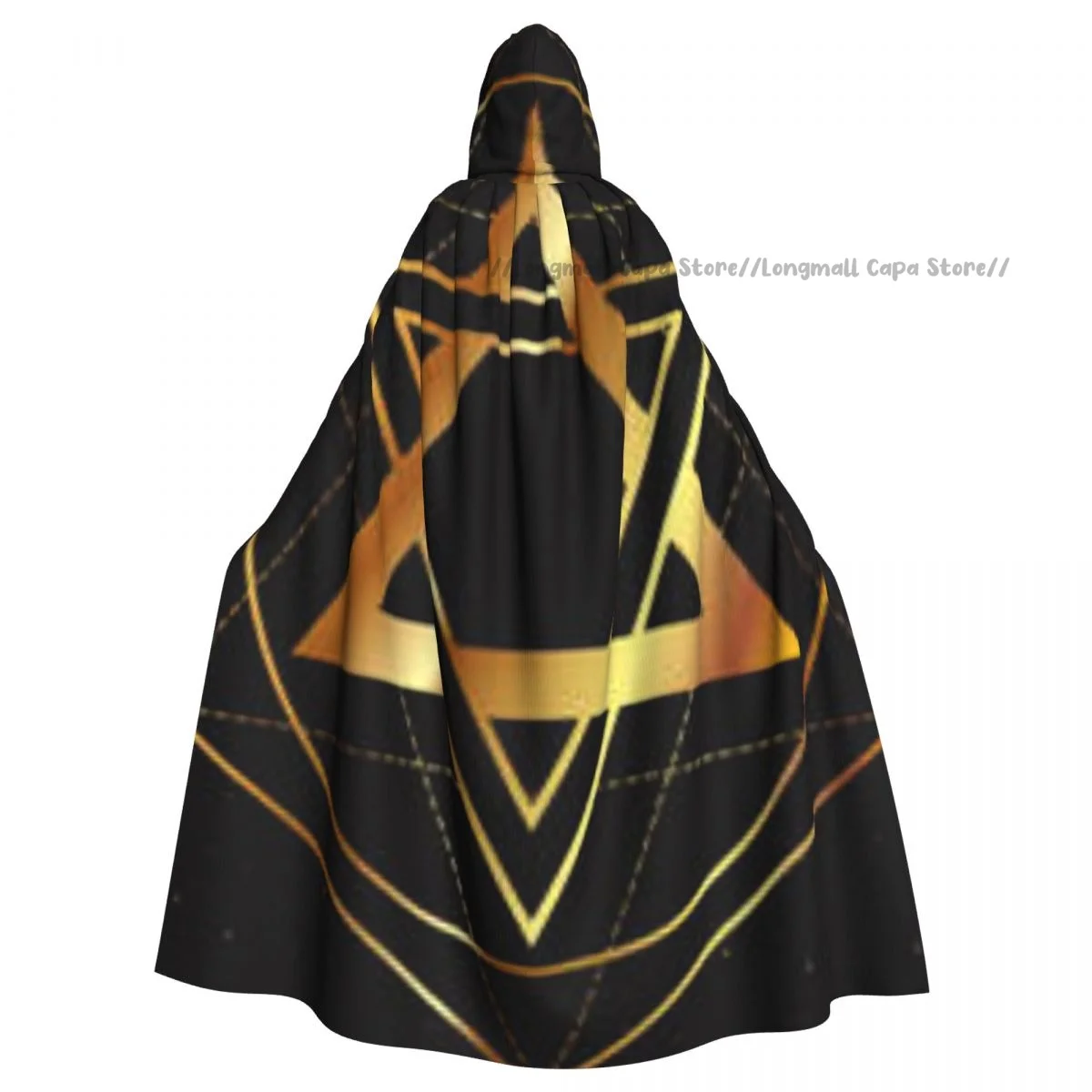 Cosplay Medieval Costumes Seal Of Solomon Hooded Cloak Capes Long Robes Jackets Coat Carnival