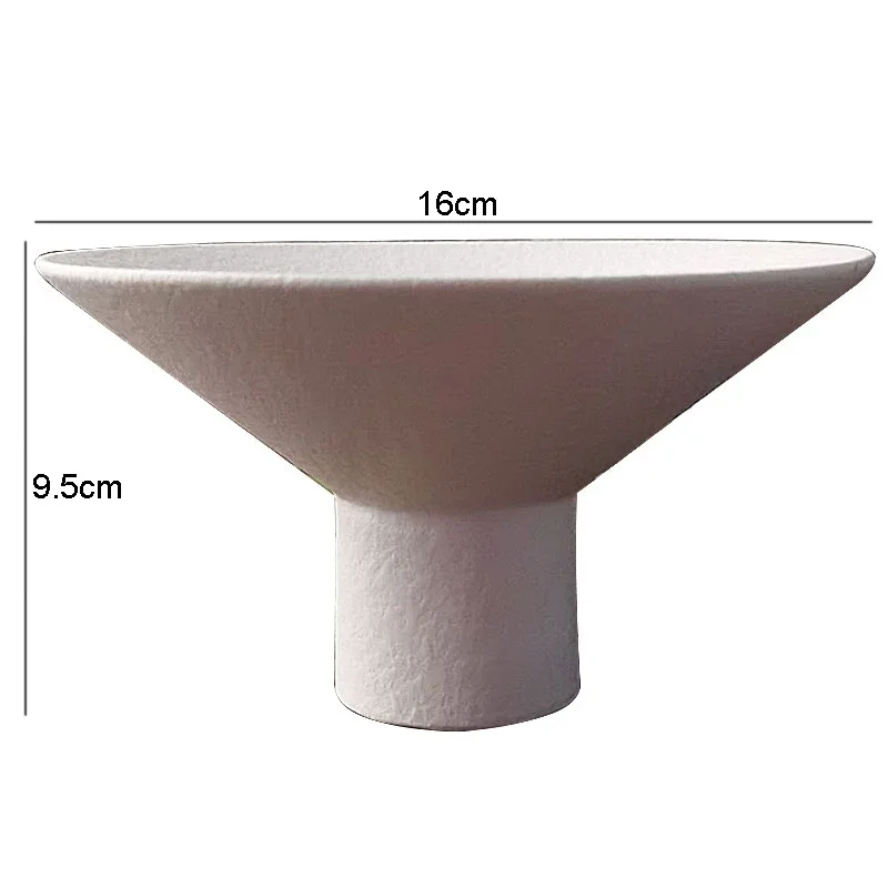 Creative Stone Pattern Round Ceramic Plate Irregular Tall Leg Candy Fruit Plate Cartoon Table Storage Bowl Dining Tableware Home